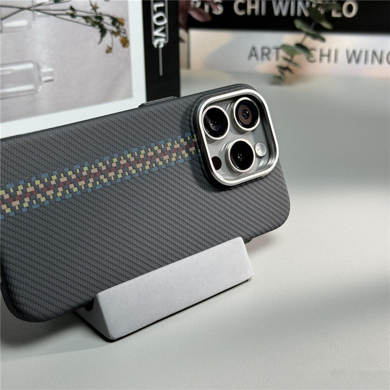 GeoCarbon 3D MagSafe iPhone 16, 15, 14 Wireless Charging & Camera Protection Case