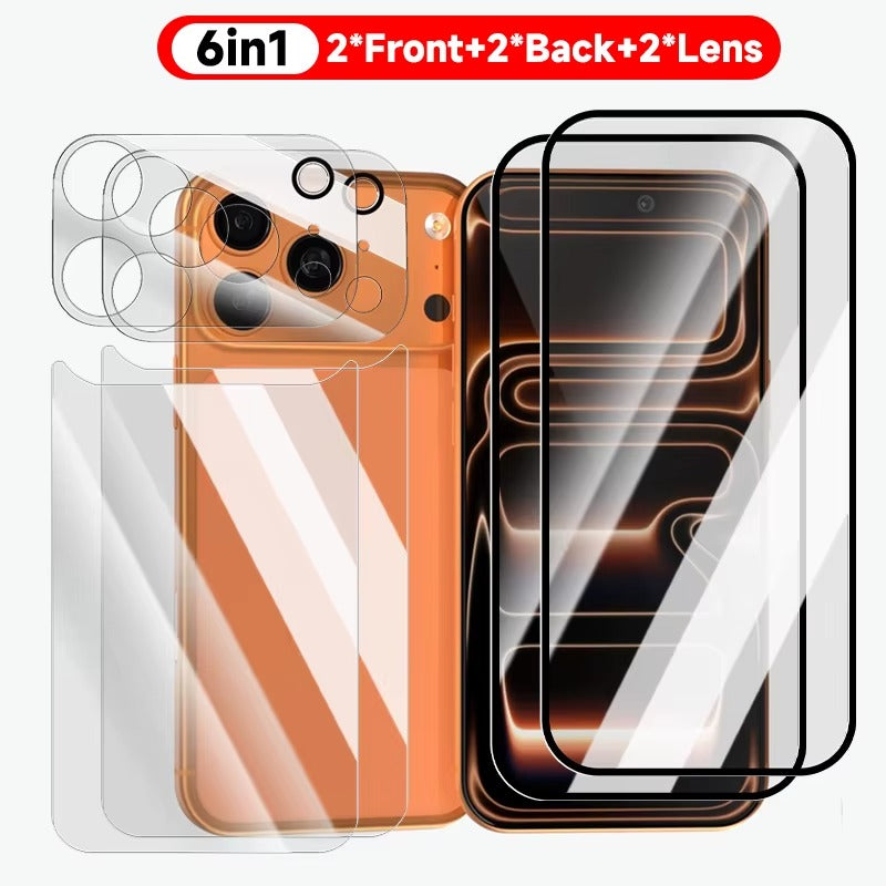 Crystalshield™ 3 in 1 Tempered Glass Screen + Lens Protector For iPhone 17 Series