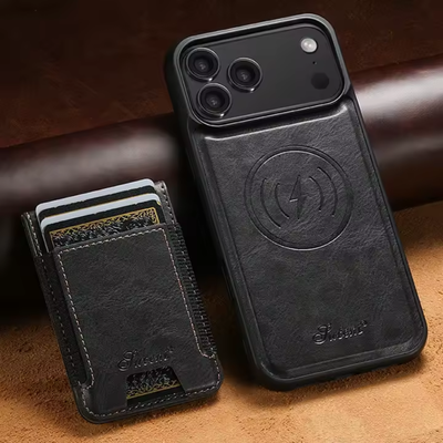 VeronaFolio™ 2-in-1 Magnetic Leather Wallet Case for iPhone 17 / 16 / 15 / 14 Series