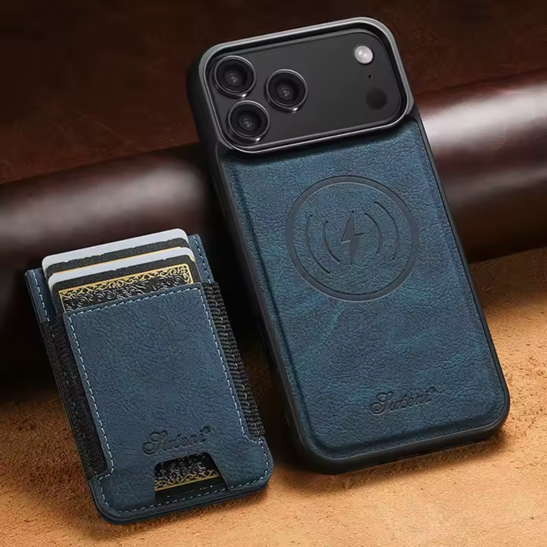 VeronaFolio™ 2-in-1 Magnetic Leather Wallet Case for iPhone 17 / 16 / 15 / 14 Series