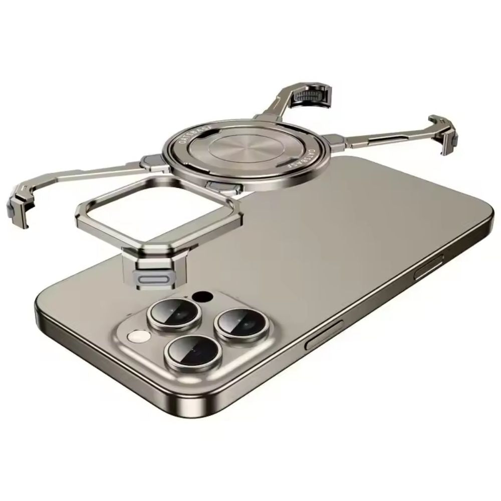 ArmorFlex Case for iPhone 16, 15, 14, 13 Pro Max | MagSafe 360° Rotatable Kickstand & Frameless Shockproof Design