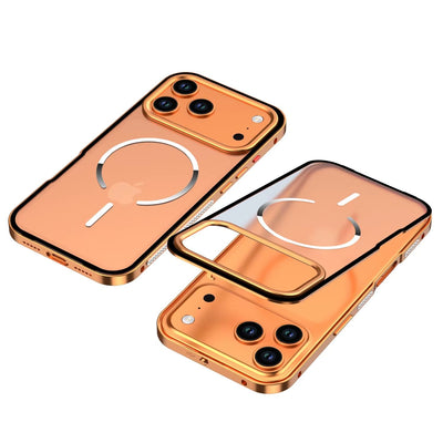 FrostEdge™ MagSafe Metal Frame Case for iPhone 14–17 Pro Max
