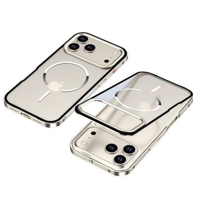 FrostEdge™ MagSafe Metal Frame Case for iPhone 14–17 Pro Max