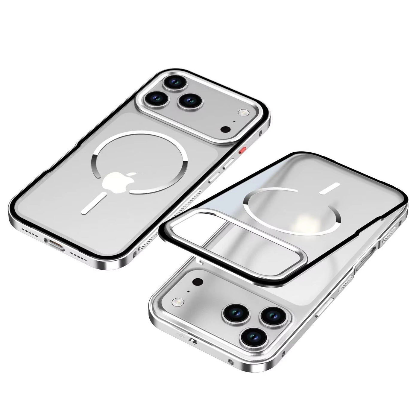 FrostEdge™ MagSafe Metal Frame Case for iPhone 14–17 Pro Max