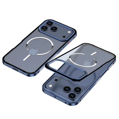 FrostEdge™ MagSafe Metal Frame Case for iPhone 14–17 Pro Max