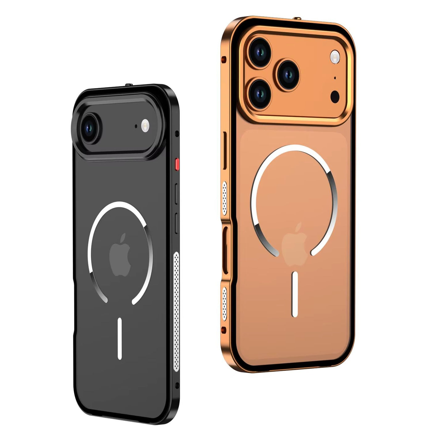 FrostEdge™ MagSafe Metal Frame Case for iPhone 14–17 Pro Max