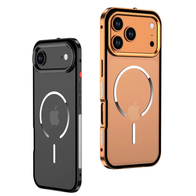 FrostEdge™ MagSafe Metal Frame Case for iPhone 14–17 Pro Max