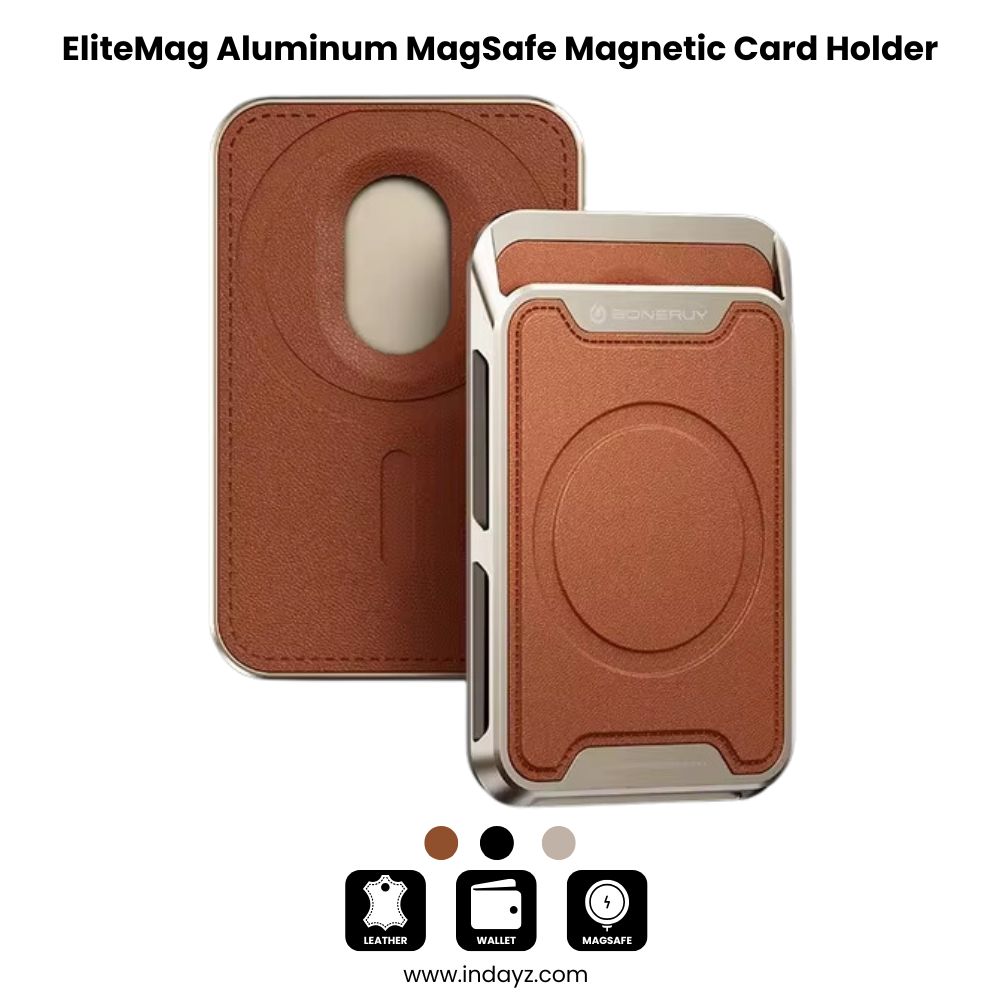 EliteMag Wallet for iPhone 12, 13, 14, 15, 16 Pro Max | Luxury Aluminum MagSafe Magnetic Card Holder