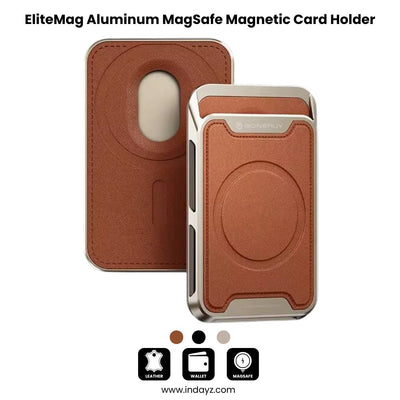 EliteMag Wallet for iPhone 12, 13, 14, 15, 16 Pro Max | Luxury Aluminum MagSafe Magnetic Card Holder