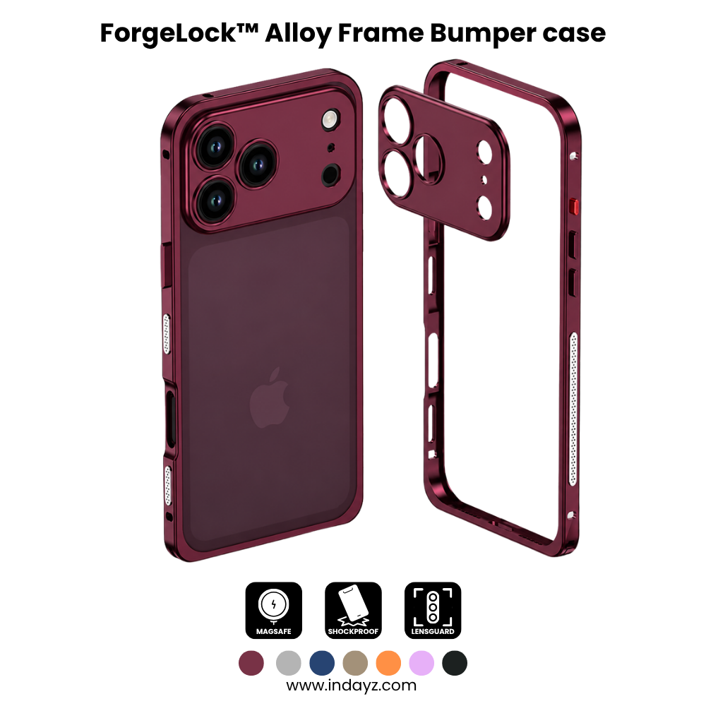 ForgeLock™ Alloy Frame Bumper Case for iPhone 18, 17 Series