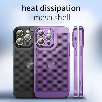 HoneyGrid iPhone 16, 15, 14  Electroplated Mesh Shell & Camera Protection Case