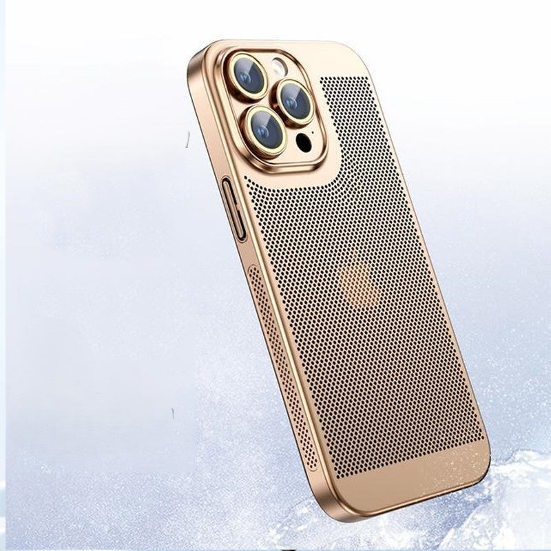 HoneyGrid iPhone 16, 15, 14  Electroplated Mesh Shell & Camera Protection Case