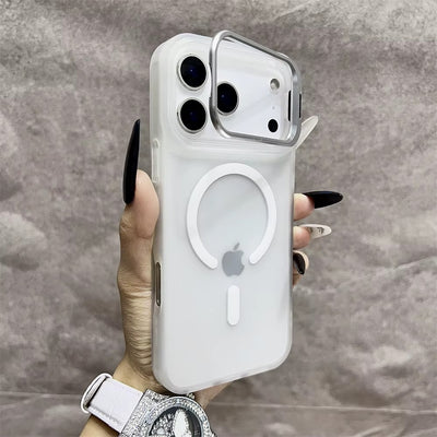LumiStand™ Matte Magnetic Case with Kickstand for iPhone 17 / 16 / 15