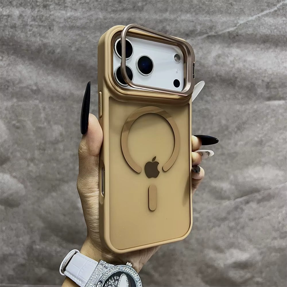 LumiStand™ Matte Magnetic Case with Kickstand for iPhone 18 / 17 / 16 / 15