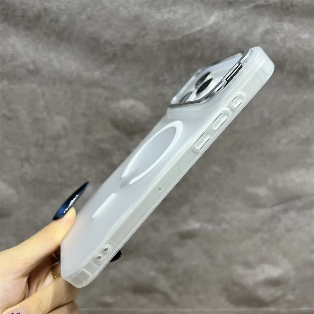 LumiStand™ Matte Magnetic Case with Kickstand for iPhone 17 / 16 / 15