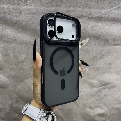 LumiStand™ Matte Magnetic Case with Kickstand for iPhone 18 / 17 / 16 / 15