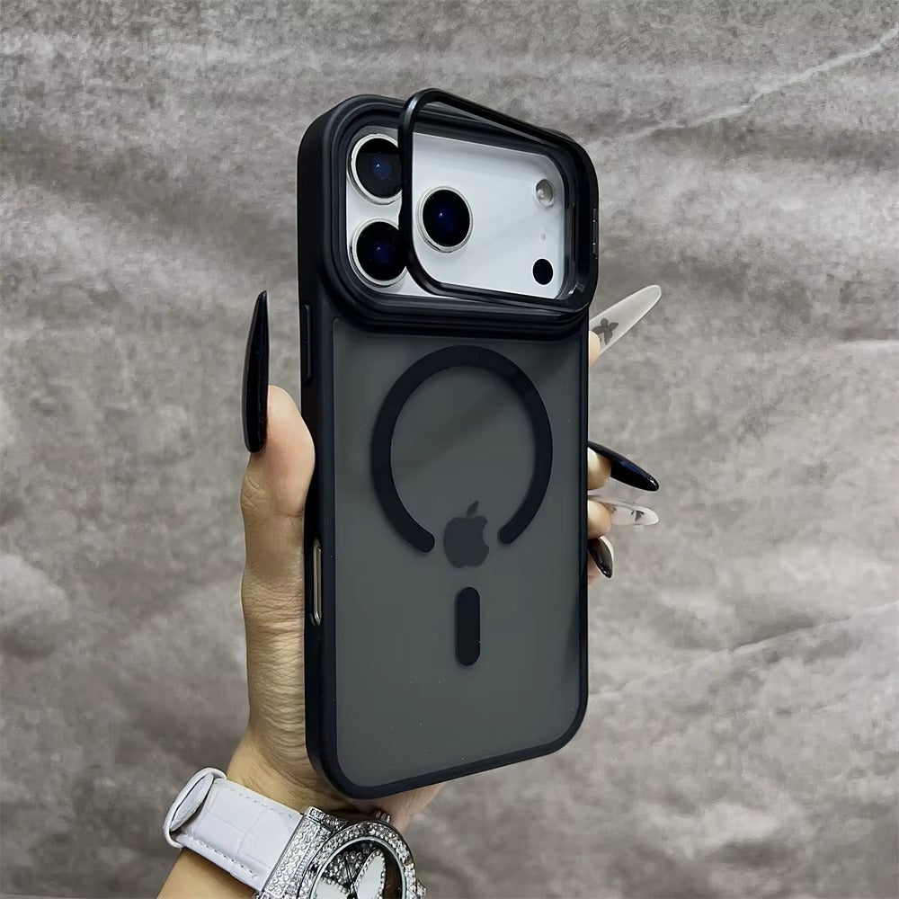 LumiStand™ Matte Magnetic Case with Kickstand for iPhone 17 / 16 / 15