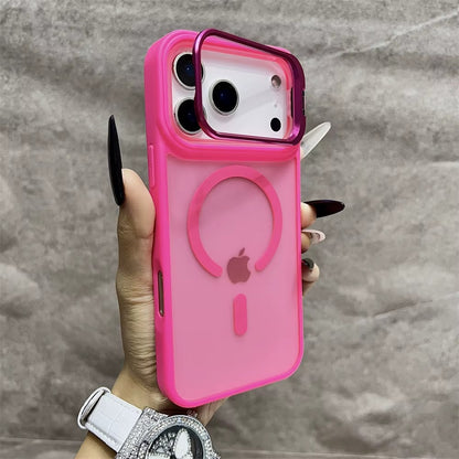 LumiStand™ Matte Magnetic Case with Kickstand for iPhone 18 / 17 / 16 / 15