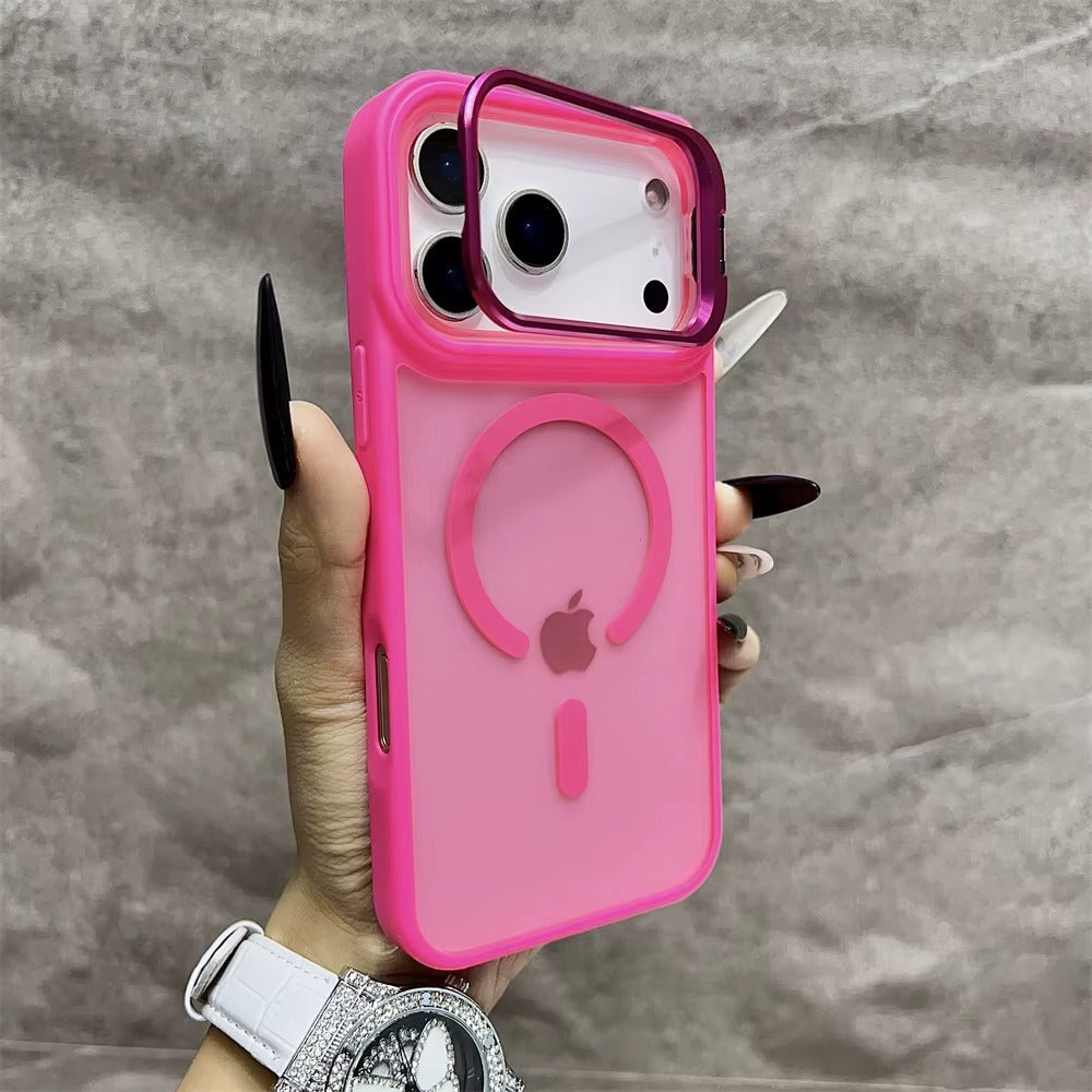 LumiStand™ Matte Magnetic Case with Kickstand for iPhone 17 / 16 / 15