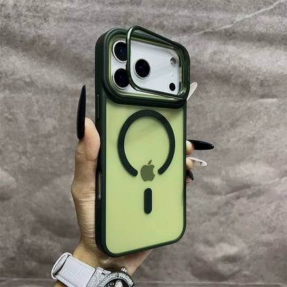 LumiStand™ Matte Magnetic Case with Kickstand for iPhone 18 / 17 / 16 / 15