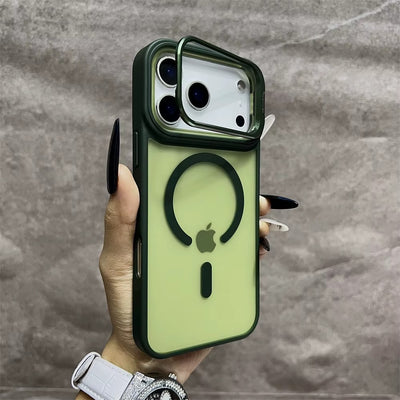 LumiStand™ Matte Magnetic Case with Kickstand for iPhone 17 / 16 / 15