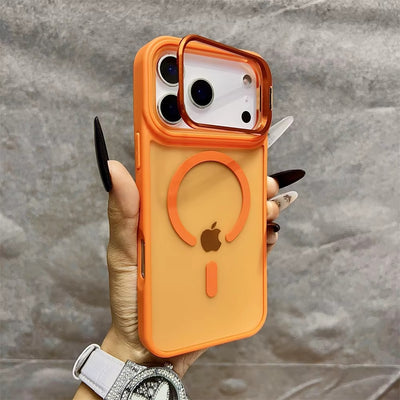 LumiStand™ Matte Magnetic Case with Kickstand for iPhone 17 / 16 / 15