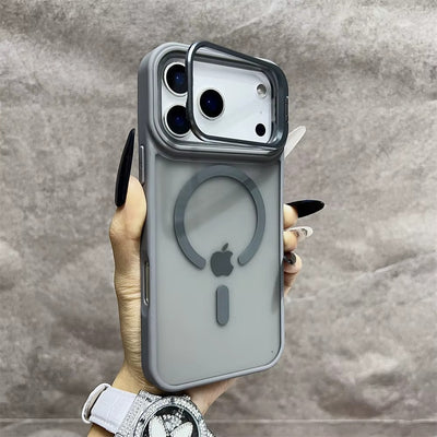 LumiStand™ Matte Magnetic Case with Kickstand for iPhone 17 / 16 / 15