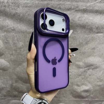 LumiStand™ Matte Magnetic Case with Kickstand for iPhone 17 / 16 / 15
