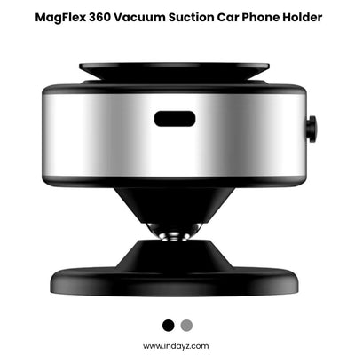 MagFlex 360 Car Phone Holder | 360° Rotating Magnetic Suction Mount for iPhone & MagSafe Smartphones