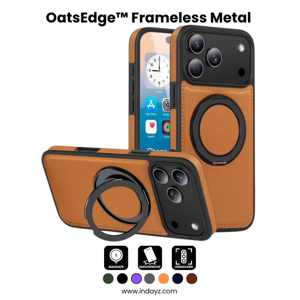 LuxRing™ Leather MagSafe Case for iPhone 17 Air / 16 / 15 Pro Max