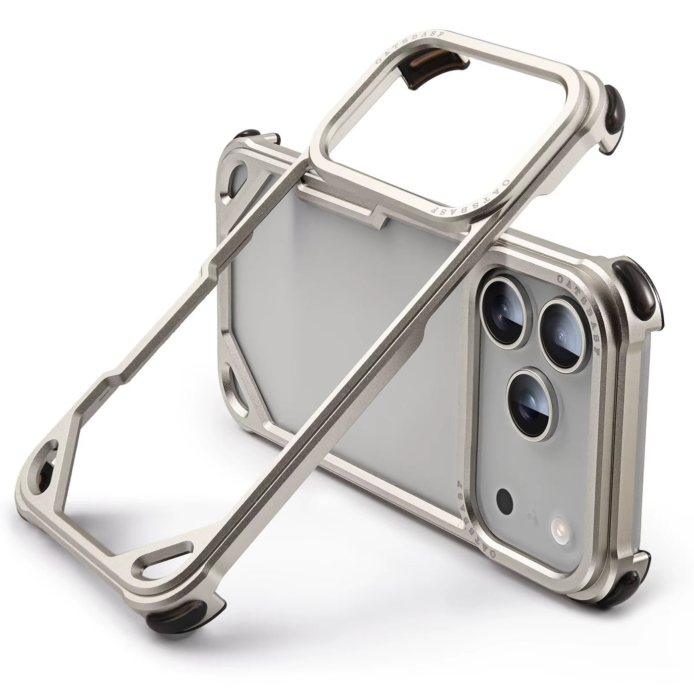 OatsEdge™ Frameless Metal Case for iPhone 17 Pro & Pro Max