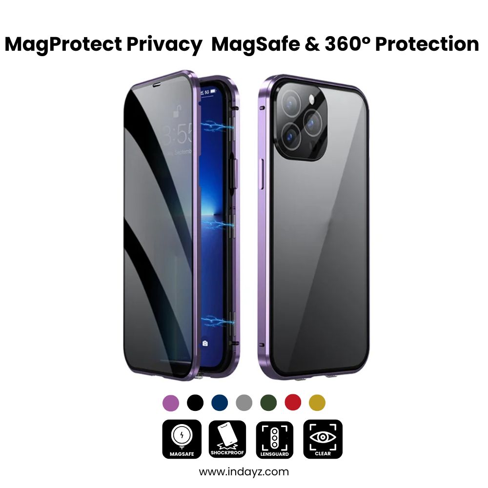 MagProtect Privacy  iPhone 16, 15 MagSafe & 360° Protection Case