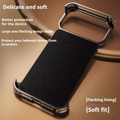 RingLux™ Leather Metal Case with 360° Stand for iPhone 17 Series