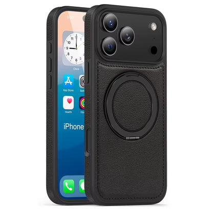 LuxRing™ Leather MagSafe Case for iPhone 17 Air / 16 / 15 Pro Max
