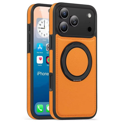 LuxRing™ Leather MagSafe Case for iPhone 17 Air / 16 / 15 Pro Max