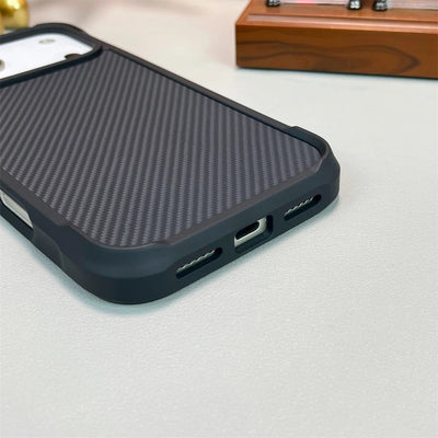TitanGuard™ Magnetic Carbon Fiber Case for iPhone 17 / 16 / 15 / 14 Pro Max