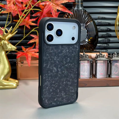 TitanGuard™ Magnetic Carbon Fiber Case for iPhone 17 / 16 / 15 / 14 Pro Max