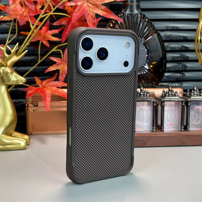 TitanGuard™ Magnetic Carbon Fiber Case for iPhone 17 / 16 / 15 / 14 Pro Max