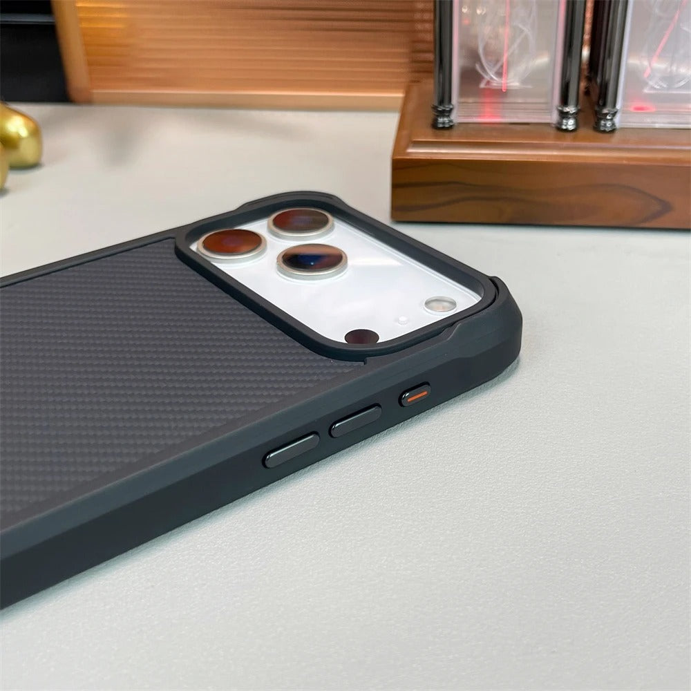 TitanGuard™ Magnetic Carbon Fiber Case for iPhone 17 / 16 / 15 / 14 Pro Max
