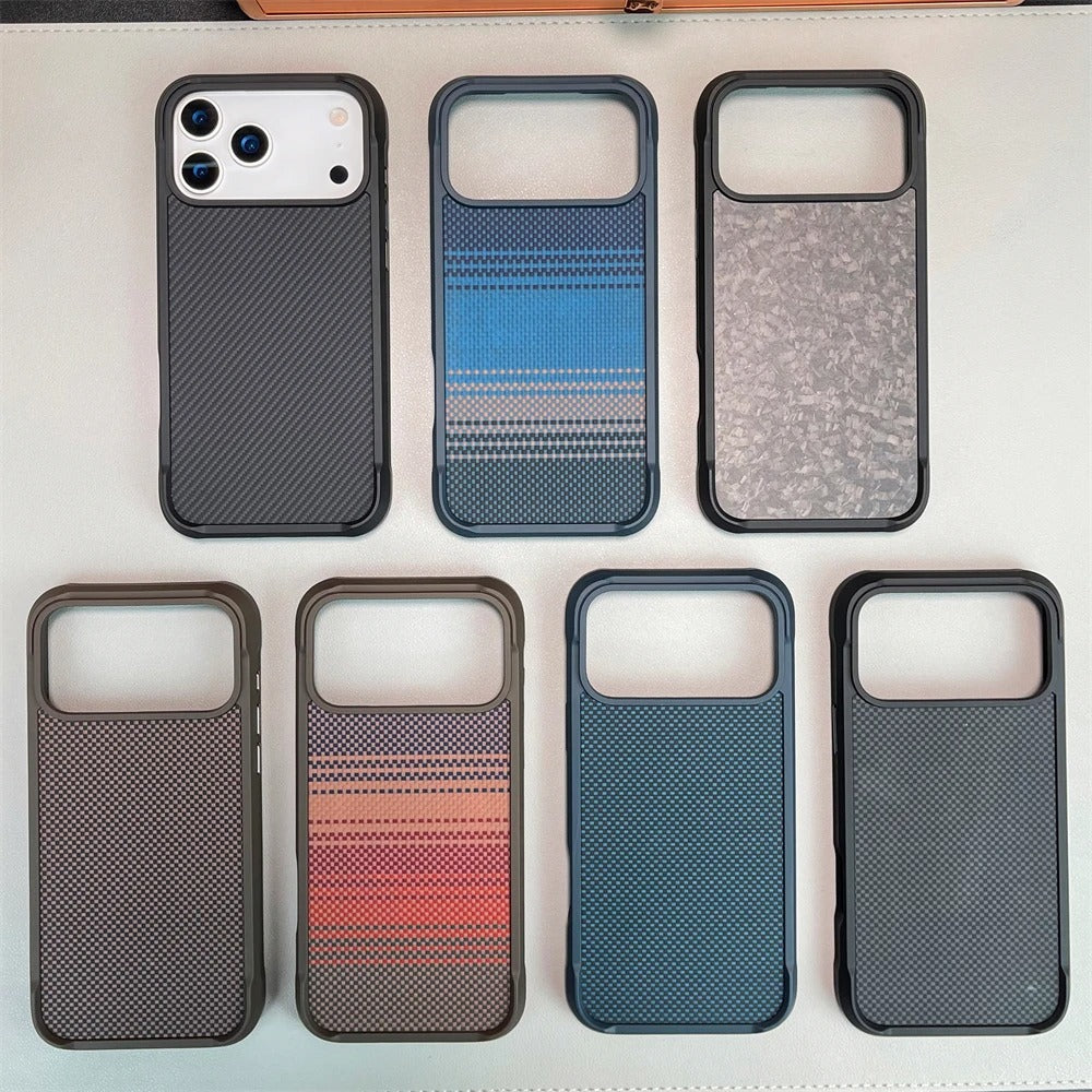 TitanGuard™ Magnetic Carbon Fiber Case for iPhone 17 / 16 / 15 / 14 Pro Max