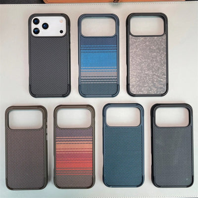 TitanGuard™ Magnetic Carbon Fiber Case for iPhone 17 / 16 / 15 / 14 Pro Max