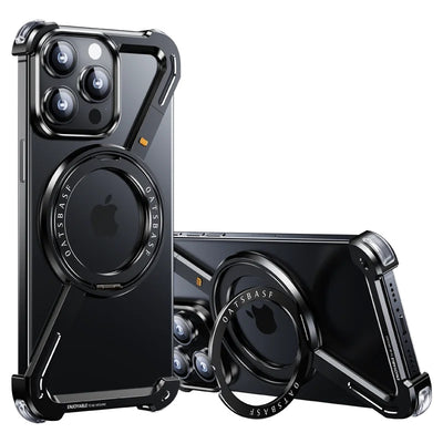 TitanArmor Z-Shape Metal iPhone 16/15/14  Rotating Holder & Wireless Charging