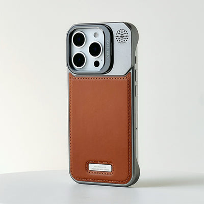 MagAlloy 16 – MagSafe Leather Case with Alloy Lens Holder