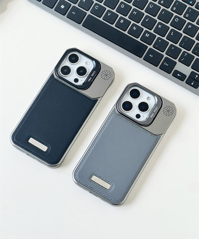 MagAlloy 16 – MagSafe Leather Case with Alloy Lens Holder