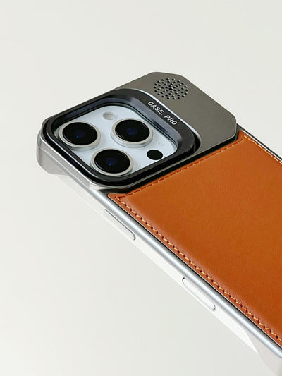 MagAlloy 16 – MagSafe Leather Case with Alloy Lens Holder