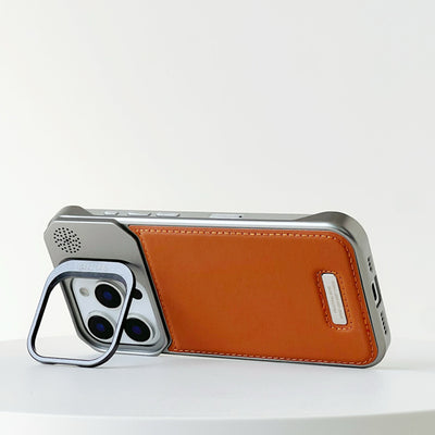 MagAlloy 16 – MagSafe Leather Case with Alloy Lens Holder