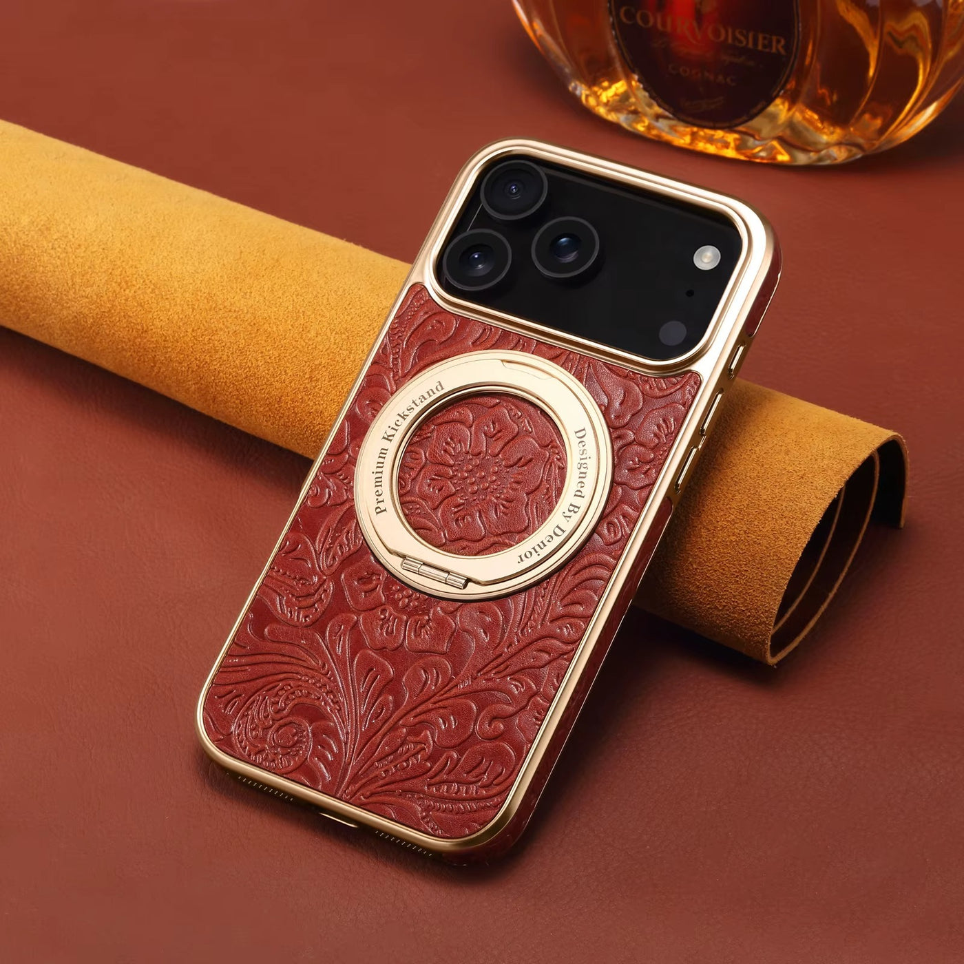 TangBloom™ Leather Flower Stand Case for iPhone 17 Series