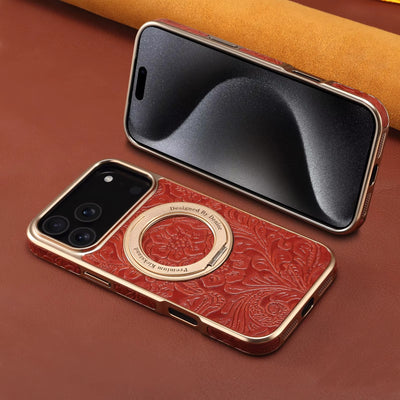 TangBloom™ Leather Flower Stand Case for iPhone 17 Series