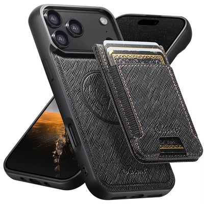 VeronaFolio™ 2-in-1 Magnetic Leather Wallet Case for iPhone 17 / 16 / 15 / 14 Series