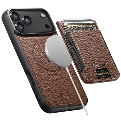 VeronaFolio™ 2-in-1 Magnetic Leather Wallet Case for iPhone 17 / 16 / 15 / 14 Series